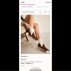 Free People Asportuguesa wool slip-on size 40